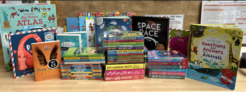 Books received from the Book Bus - Thank you.